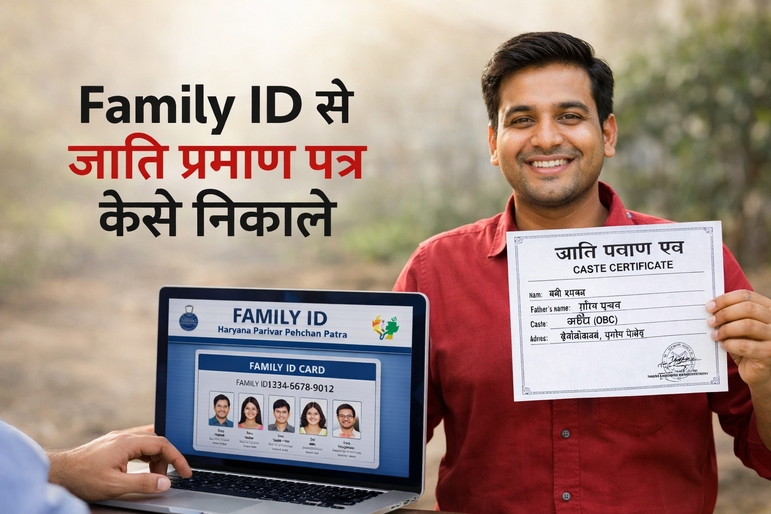 Family ID Se Caste Certificate Kaise Banaye